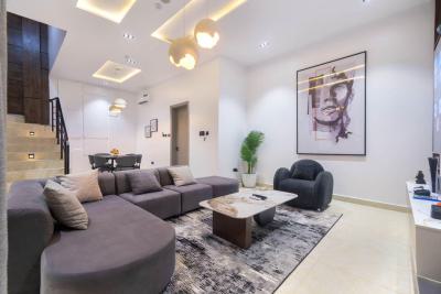 3 Bedroom Terrace with a Cinema Pool Gym Bathtub Private Rooftop Jacuz, Ikate, Lekki, Lagos, Flat / Apartment Short Let