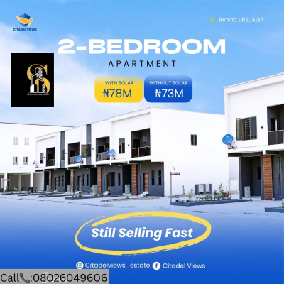 2 Bedroom Apartment, Citadel Views Phase Behind Lagos Business School, Ajah, Lagos, Block of Flats for Sale