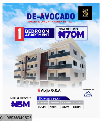 1 Bedroom Apartment, Inside Chois Garden Estate, Abijo, Lekki, Lagos, Mini Flat (room and Parlour) for Sale