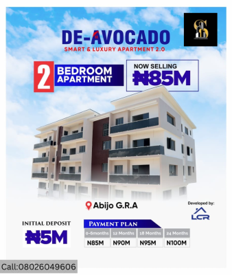 2 Bedroom Apartment, Abijo Inside Chois Garden Estate, Abijo, Lekki, Lagos, Block of Flats for Sale