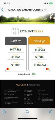 300 Sqm Lauxry in Makarious Water Display Estate, Makarious Wealthy Place Lekki Epe Expressway Awoyaya Ibeju Lekki Lagos, Aiyeteju Town, Ibeju Lekki, Lagos, Mixed-use Land for Sale