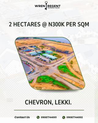 2 Hectares, Chevron, Lekki, Lagos, Land for Sale
