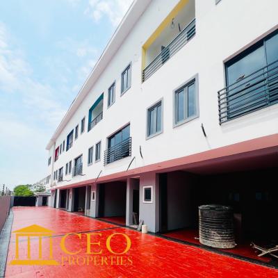 Newly Built 4 Bedroom Self Serviced Terrace Duplex, Illasan, Ikate Lagos, Lekki, Lagos, Terraced Duplex for Sale