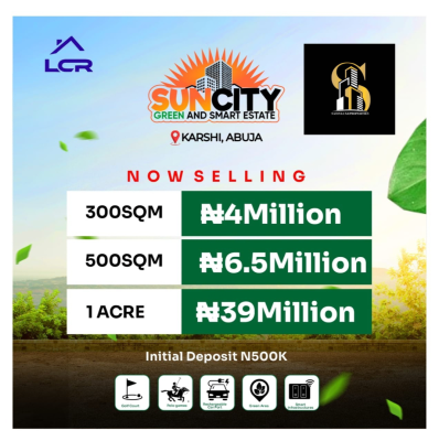 Land, Sun City Green N Smart Estate, Karshi, Abuja, Residential Land for Sale