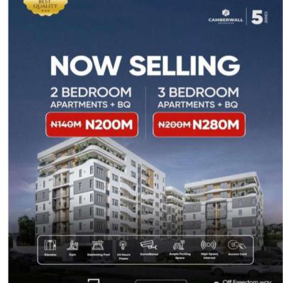 Exclusively Spacious 3 Bedrooms Penthouse Apartment Plus Bq, Freedom Way, Lekki Phase 1, Lekki, Lagos, Flat / Apartment for Sale