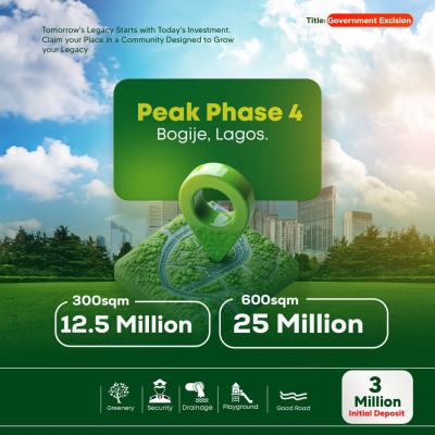 Land, Peak Phase 4, Bogije, Ibeju Lekki, Lagos, Residential Land for Sale