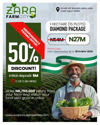 a Premium Residential and Agricultural Estate Offering Great Investmen, Apa Egbede Community, Imodi Ijasi, Ijebu Ode, Ogun, Mixed-use Land for Sale