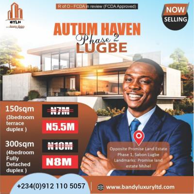 Luxury 3 Bedroom Terrace Duplex, Sabon Lugbe, Lugbe District, Abuja, Residential Land for Sale