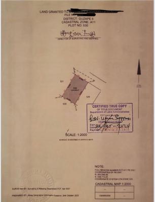 Residential Land, Guzape 2, Guzape District, Abuja, Residential Land for Sale