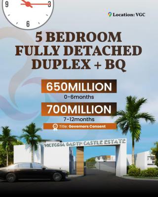 Luxury 5 Bedroom Fully Detached Duplex with Governors Consent, Inside Vgc Lagos Nigeria, Vgc, Lekki, Lagos, Detached Duplex for Sale