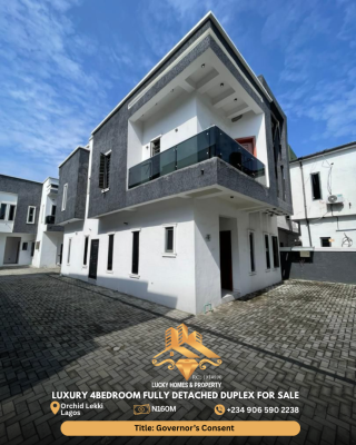 Luxury 4 Bedroom Fully Detached Duplex, Orchid, Lekki, Lagos, Detached Duplex for Sale