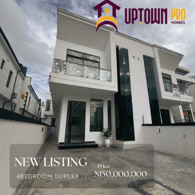 Newly Built 4 Bedroom Semi Detached Duplex with Bq and Open Terrace, Palm City, Lekki, Lagos, Semi-detached Duplex for Sale
