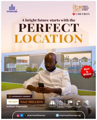 Luxury Buy and Build Land with Governors Consent, Chevron, Lekki, Lagos, Residential Land for Sale