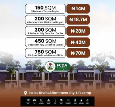 Prime & Affordable Estate Plots, Brains and Hammers City, Life Camp, Abuja, Residential Land for Sale
