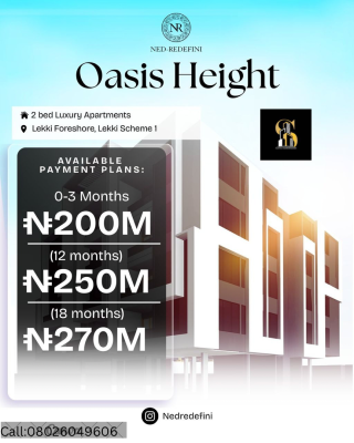 2 Bedroom Apartment, Lekki Foreshore,lekki Scheme1, Lekki, Lagos, Block of Flats for Sale