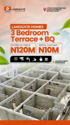 3bedroom Terrace+bq Landgate, Behind Lbs School, Ajah, Lagos, Terraced Duplex for Sale