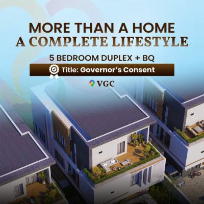 Elite 5 Bedrooms Fully Detached Duplex with Bq, Vgc Maingate/victoria Garth Castle Estate, Vgc, Lekki, Lagos, Detached Duplex for Sale