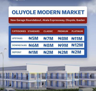 Shops in a Shopping Mall, New Garage Roundabout/oluyole Lga/oluyole Modern Market, Ibadan, Oyo, Plaza / Complex / Mall for Sale
