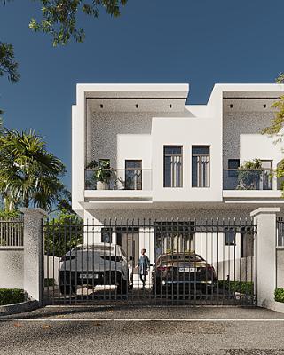 Luxury 4 Bed Terrace + Bq, Ikota, Lekki, Lagos, Terraced Duplex for Sale