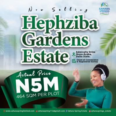 Deed of Conveyance and Registered Survey, in Ibusa By Admiralty Drive, Asaba, Delta, Residential Land for Sale