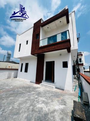 Contemporary 5 Bedroom Semi-fully Detached Duplex with Bq, Abijo, Lekki, Lagos, Detached Duplex for Sale