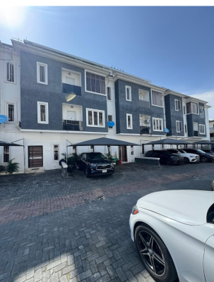 Fully Service Terrace Duplex with Bq at Ikate, Ikate By Bis, Ikate Elegushi, Lekki, Lagos, Terraced Duplex for Rent
