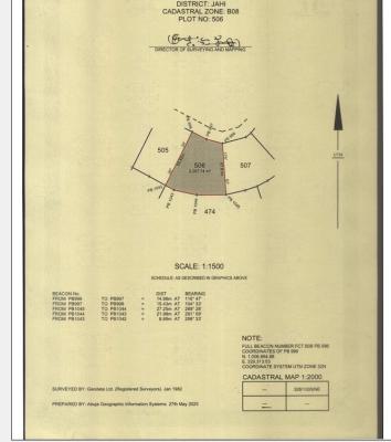 Residential, Street, Jahi, Abuja, Land for Sale