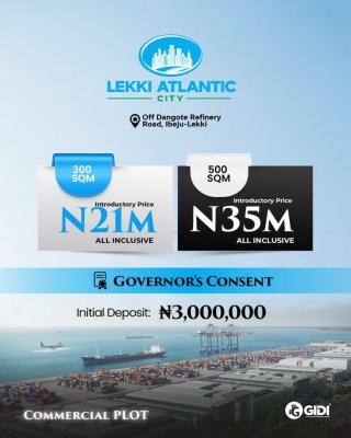 Land with Governors Consent at Lekki Atlantic City Estate, Off Dangote Refinery Road Lekki Lagos, Ibeju Lekki, Lagos, Commercial Property for Sale