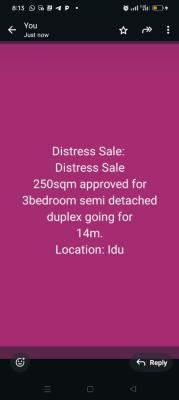 Distress 250sqm Land Now Available, Idu Main, Idu Industrial, Abuja, Residential Land for Sale