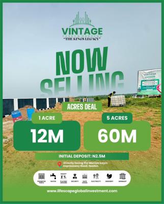 Vintage Parks and Garden Is Fast Selling Wt 300k Depositmoniy Ibadan, Moniya Express Way., Moniya, Ibadan, Oyo, Residential Land for Sale