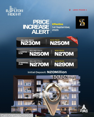 2 Bedroom Apartment, Lekki Phase 1, Lekki, Lagos, Block of Flats for Sale