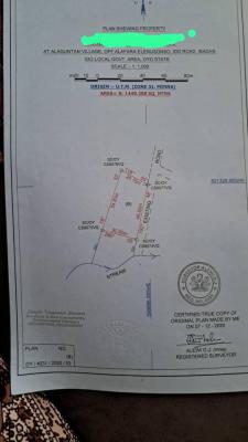 1449sqm Land in a Nice Area, Alafaara, Ile Tuntun- Idi Shin, Jericho, Ibadan, Oyo, Residential Land for Sale
