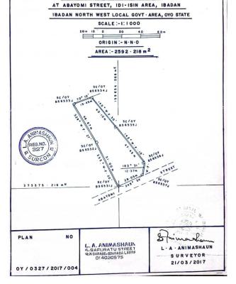 2592sqm Bare Land in a Good Environment, Idi-ishin, Jericho, Ibadan, Oyo, Mixed-use Land for Sale