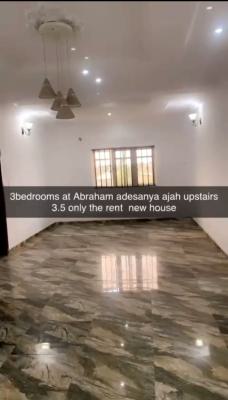 Clean 3 Bedroom Flat Upstairs, Ajiwe, Adesanya, Lekki Phase 2, Lekki, Lagos, Flat / Apartment for Rent