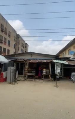 Dilapidated Bungalow Strategically Located in a Secured a, Off Odudua Street, Surulere, Lagos, Block of Flats for Sale