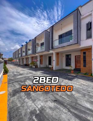 Newly Built 2 Bedroom Terrace Duplexe, Well Finished House, Sangotedo, Sangotedo, Ajah, Lagos, Terraced Duplex for Sale