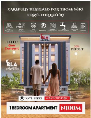 Offplan 1 Bedroom Apartment at Ikate Lekki Lagos with 12months Payment, Ikate Elegushi Lagos, Ikate Elegushi, Lekki, Lagos, Mini Flat (room and Parlour) for Sale