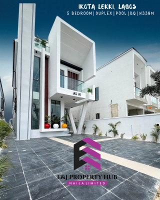 Newly Built Well Finished 5 Bedroom Detached Duplex with Swimming Pool, Ikota Lekki, Ikota, Lekki, Lagos, Detached Duplex for Sale