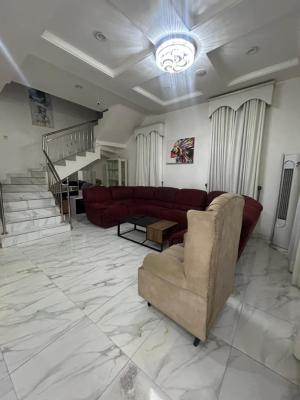 Partly Furnished 4 Bedroom Detached Duplex + Bq, Inverter, Solar Etc, Chevron, Lekki Expressway, Lekki, Lagos, Detached Duplex for Rent