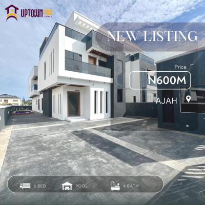 Magnificent 6bedroom Fully Detached Duplex with a Private Pool, Cinema, Ajah, Lagos, Detached Duplex for Sale