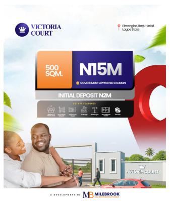 Dry Land, Victoria Court, Elerangbe, Ibeju Lekki, Lagos, Residential Land for Sale