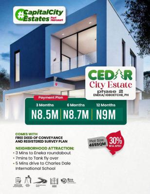 Plots of Land, Cedar City Estate Phase 2, Eneka, Port Harcourt, Rivers, Mixed-use Land for Sale