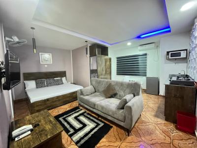 Furnished and Serviced Studio Apartment with Mini Sitting Room, Gwarinpa, Abuja, Self Contain (single Rooms) for Rent
