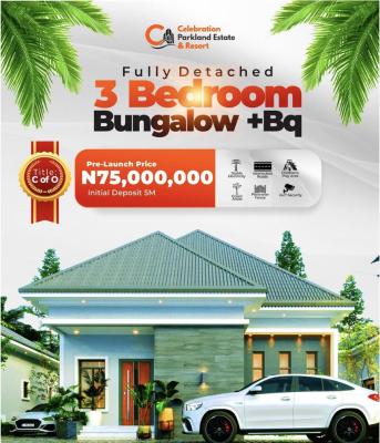 Own a Stunning 3 Bedroom Bungalow with Bq in a Serene Environment, 2 Minutes to Lekki Epe Expressway & Perfect for Family Residence, Ibeju Lekki, Lagos, Detached Bungalow for Sale