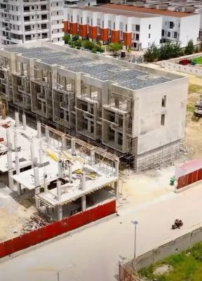 5 Bedroom Triplex Terrace + 2bq  , a Study, Basement Parking Offplan, Periwinkle Estate Freedom Way, Lekki Phase 1, Lekki, Lagos, Terraced Duplex for Sale