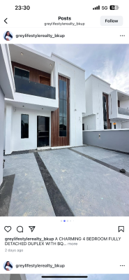 4bedroom Fully Detached Duplex with a — Lekki, Lagos