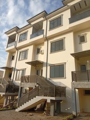 Partly Furnished 4beds Terrace Duplex with Attached 1bed Basement Bq, Main, Guzape District, Abuja, Terraced Duplex for Rent