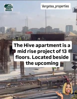 1 Bedroom Luxury Apartment at Hive Midrise Apartments Eko and, Eko Atlantic City, Lagos, Block of Flats for Sale