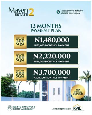 Land with C of O, Tomoba, Epe, Lagos, Mixed-use Land for Sale
