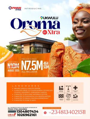 Invest in Landed Property Surrounded By Growth and High Rate of Return, Oroma, By Ukwulu, Dunukofia, Anambra, Residential Land for Sale